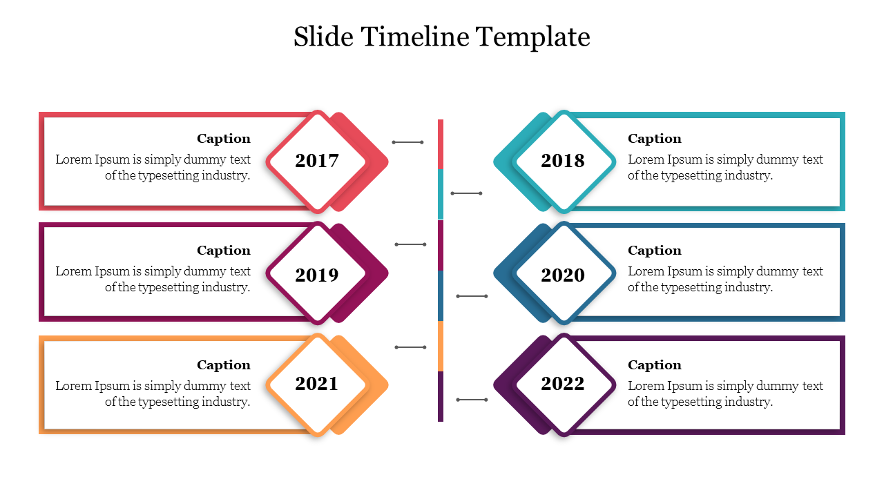 Editable Slide Timeline template Presentation